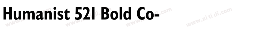 Humanist 521 Bold Co字体转换